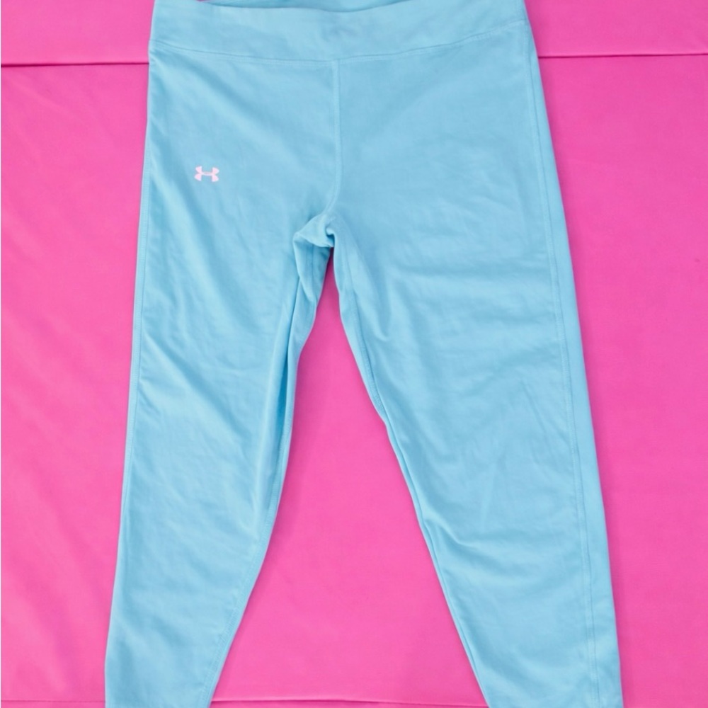 Under Armour Women’s Small, Girls YXL Teal Athletic Capri Leggings